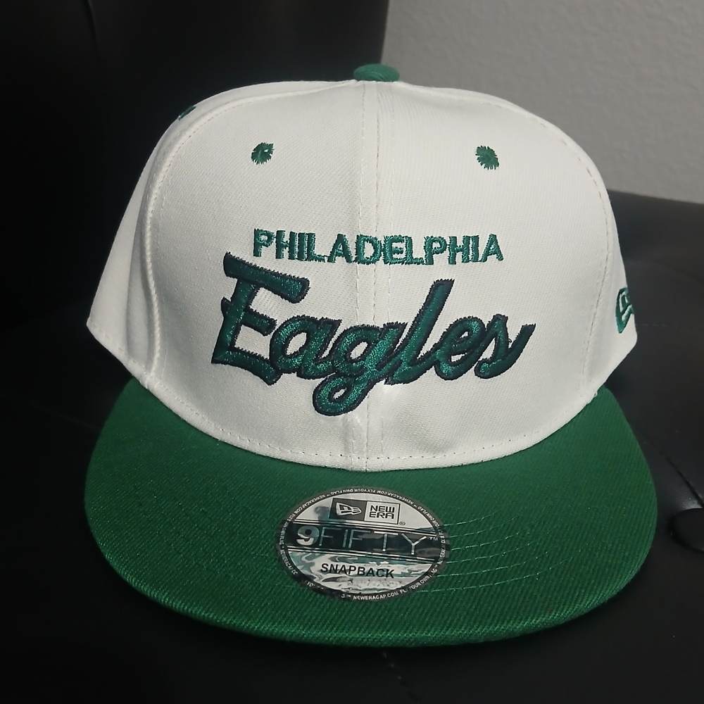 NFL Philadelphia Eagles Green and White Snapback Hat